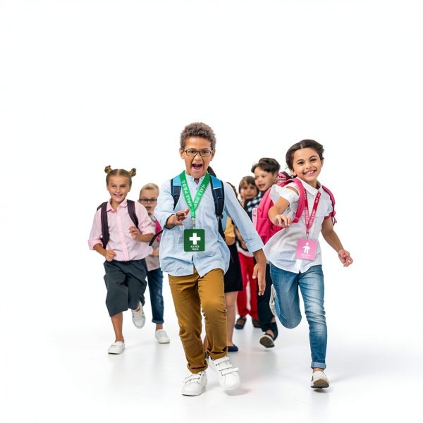 Hall Pass Lanyards for Kids PVC Material-4