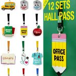CYGYINT Hall Passes for Classrooms Multicolor Plastic-0