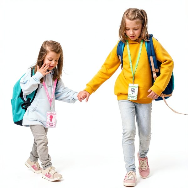 BESARME Hall Passes with Lanyards 6 Pack PVC Classroom-4