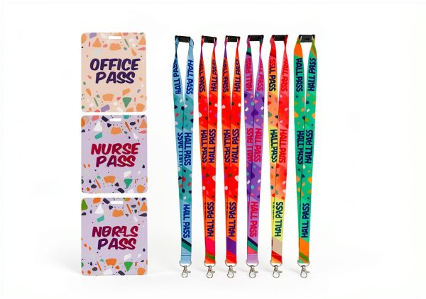 WorldBazaar Hall Passes for Classrooms Set of 6 Lanyards-1