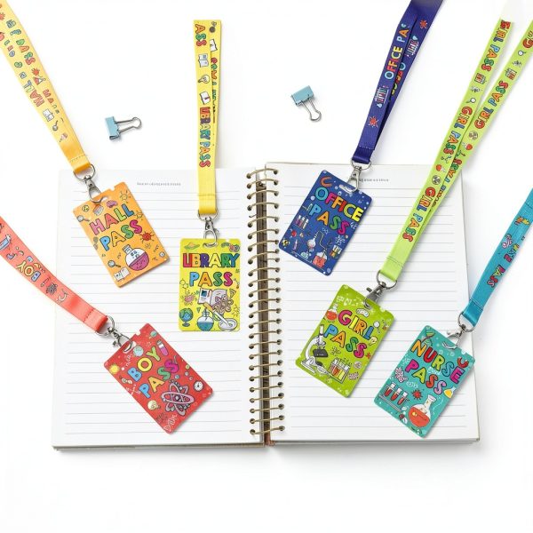 MotiMind Science Themed Hall Passes with Lanyards-3
