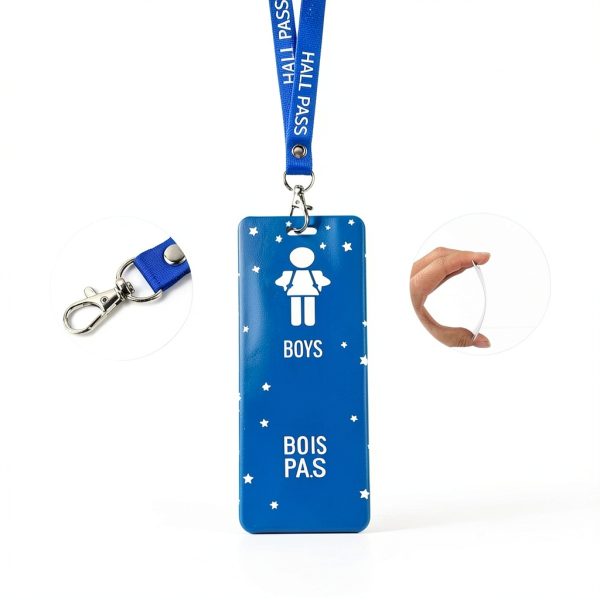 Chambom Multicolored Hall Passes with Lanyards-2