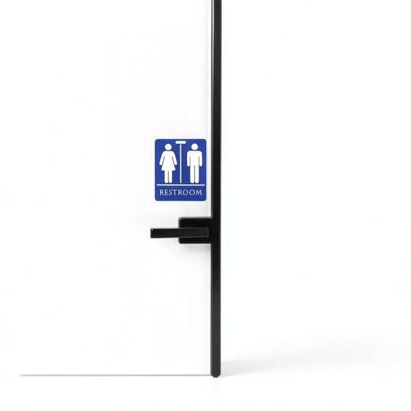 Unisex Bathroom Pass Keychains PVC Material-5