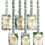 Pasimy Classroom Passes PVC Material 12 Pack-0