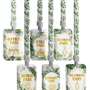 Pasimy Classroom Passes PVC Material 12 Pack-0