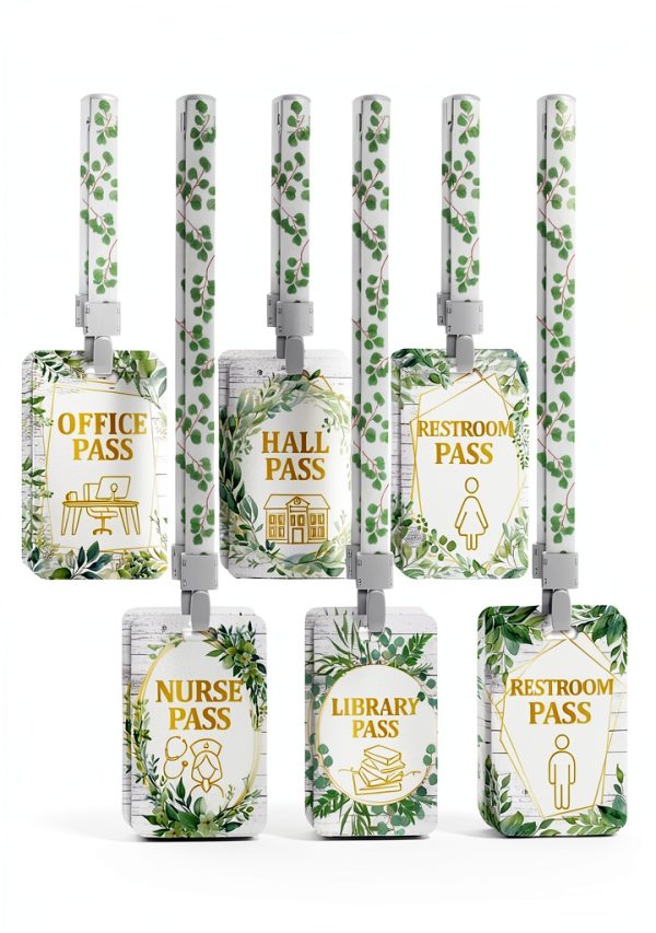 Pasimy Classroom Passes PVC Material 12 Pack-0