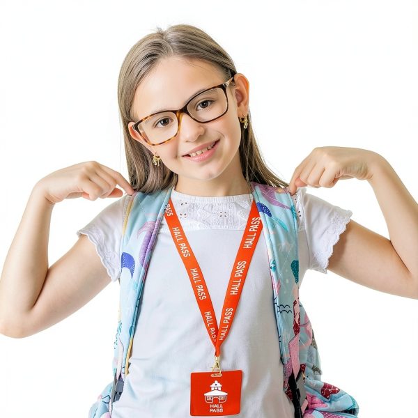 Hall Pass Lanyards for Kids PVC Material-3