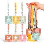 Kosiz Hall Passes Set of 6 Vivid Colors PVC Cloth-0