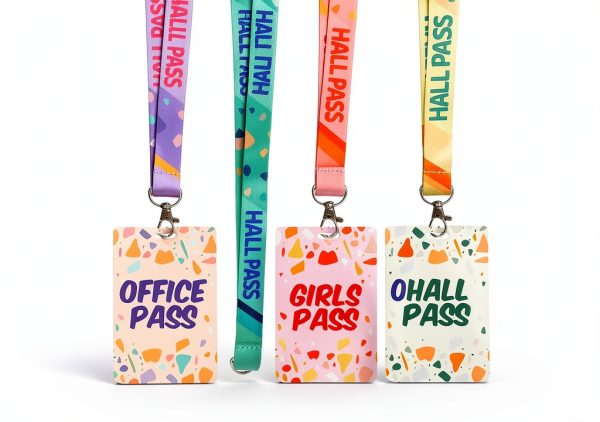 WorldBazaar Hall Passes for Classrooms Set of 6 Lanyards-0