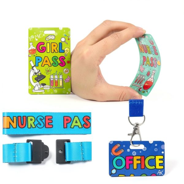 MotiMind Science Themed Hall Passes with Lanyards-2
