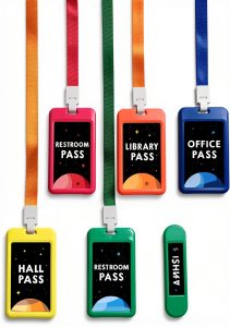 Fun-Plus PVC Hall Passes for Teachers and Students-0