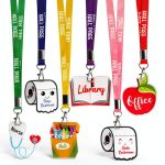 Hxezoc Acrylic Hall Pass Lanyards for School Office-0