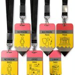 Sabary Hall Pass Wood Lanyard for Teachers-0