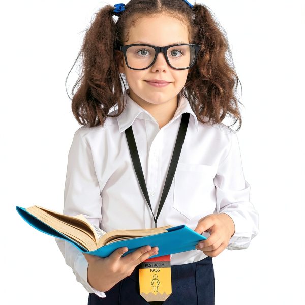 Sabary Hall Pass Wood Lanyard for Teachers-5