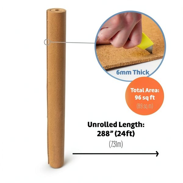Cork Roll 4x24 6mm Self Healing by Flipside Products DIY Bulletin-2