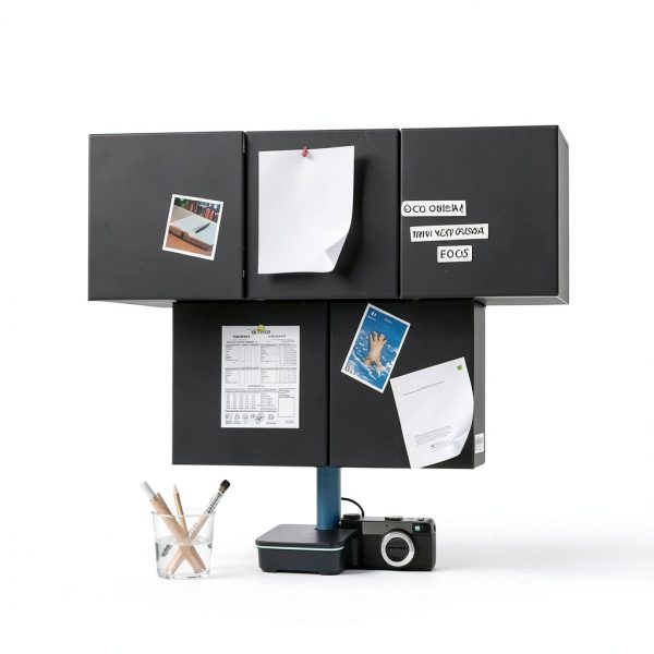 Cork Boards for Walls by TIANSHILIHE Black Rectangular Felt 6p-3