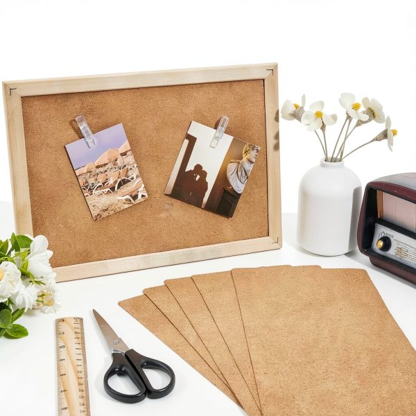 Cork Sheets OLYCRAFT 18 pcs 12x6 Inch Thin 1mm Brown Boards-3