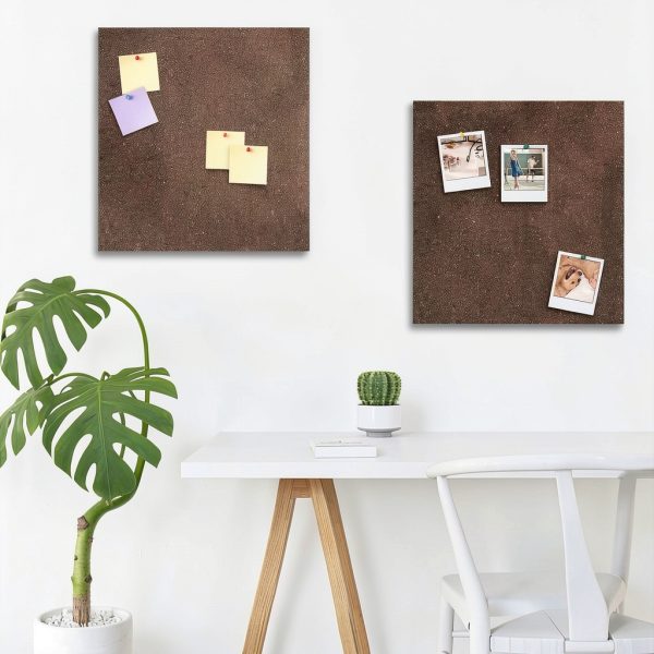 Dark Brown Cork Tiles CREHNIL 12x12 Peel Stick Half Inch 6 Pack-1