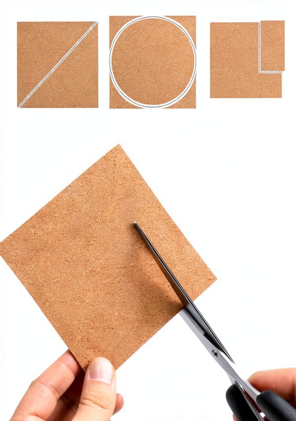 6 Pack Diameter 4 inches and 6 Pack 4 x 4 Inch Self Adhesive Cork Squares 100 MM Backing Cork Tiles Sheets for Coasters and DIY Crafts, 12 Pack, Wood-3