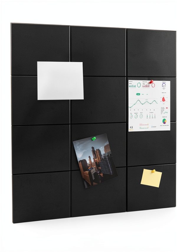 Cork Boards for Walls by TIANSHILIHE Black Rectangular Felt 6p-0